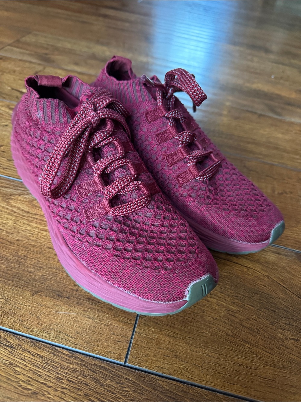 NOBULL Women's Knit Training Shoes in Burgundy
